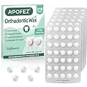 Orthodontic Wax for Braces 7mm Large Size Pre-Cut Bowl Shape Dental Wax Dot (Unflavored, 210)