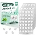 Orthodontic Wax for Braces 7mm Large Size Pre-Cut Bowl Shape Dental Wax Dot (Mint, 210)