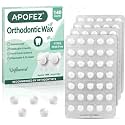Orthodontic Wax for Braces 7mm Large Size Pre-Cut Bowl Shape Dental Wax Dot (Unflavored, 140)