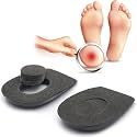 Orthopedic Heel Supports for Heel Pain Relief – Heel Cups for Plantar Fasciitis &amp; Heel Spurs – Shock Absorbing Heel Pads for Men &amp; Women (Medium, Gray)