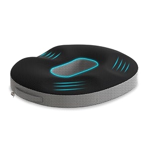 carefoam orthopedic memory foam donut cushion for piles hemorrhoid tailbone amp hip pain relief  ergonomic pressure relief cushion for office chair car home amp wheelchair use