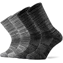 Ortis Merino Wool Socks for Men Outdoor Hiking Casual Soft Cushion Crew