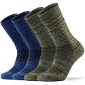 Ortis Merino Wool Socks for Men Outdoor Hiking Casual Soft Cushion Crew