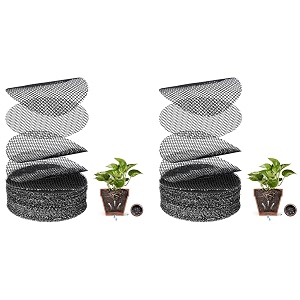 hasthip 100pcs flower pot hole mesh 10cm round bonsai drainage screens