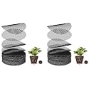 HASTHIP 100PCS Flower Pot Hole Mesh 10cm Round Bonsai Drainage Screens
