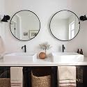 Oruii Round Mirror Black 26 inch 2 Packs