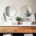Oruii Round Mirror Silver 24 inch 2 Packs