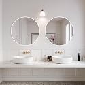 Oruii Round Mirror White 22 inch 2 Packs