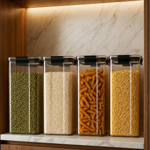 ORVYNLIVING Plastic Grocery Container - 1200 ml