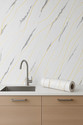 ORYA 60 cm x 200 cm Waterproof Decorative Vinyl Wallpaper (Multicolor)