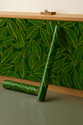 ORYA 60 cm x 200 cm Waterproof Decorative Vinyl Wallpaper (Green, Gold, Pack of 2)
