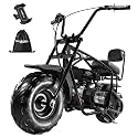 Oryxearth Mini Dirt Bike for Kids, 99CC 4-Stroke Kid Gas Powered Off-Road Pocket Pit Trail Motorcycle W/EPA Approved, for Adults and Teens, Basic, Black