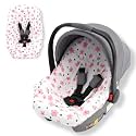 Orzbow Infant Car Seat Cover Liner, 100% Cotton, Breathable, Pink
