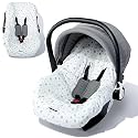 Orzbow Infant Car Seat Cover Liner, 100% Cotton, Breathable, White