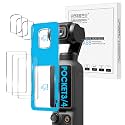 Orzero (3 Pack) Compatible for DJI Osmo Pocket 4 / Pocket 3 Camera, Tempered Glass Camera Protectors + Display Screen Protectors De Pantalla with Auto Alignment Tool 9H High Definition Clear Anti-Scratch Bubble-Free