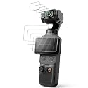 Orzero (4 Sets 8 Packs Compatible for DJI Osmo Pocket 4 / Pocket 3 Camera, Tempered Glass Camera Protectors + Display Screen Protectors 9H High Definition Clear Anti-Scratch Bubble-Free