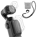 Orzero (5 in 1 Compatible for Insta360 Luna Pro, 3 Pack Tempered Glass Screen & Lens Protectors with 1/4" Screw and Anti-Lost Wrist Lanyard, 9H High Definition Clear Anti-Scratch Bubble-Free