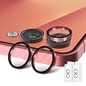 Orzero 9H Glass Camera Lens Protector for Z Flip 7/7 FE-Red, 2 Set