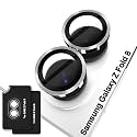 Orzero 9H Glass Camera Lens Protector for Galaxy Z Fold 8-Silver, 2 Set