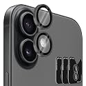 Orzero 9H Glass Camera Lens Protector for iPhone 17/16/16 Plus-Grey, 3 Set