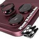 Orzero 9H Glass Camera Lens Protector for 18 Pro/18 Pro Max-Claret, 2 Set