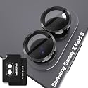 Orzero 9H Glass Camera Lens Protector for Galaxy Z Fold 8-Black, 2 Set