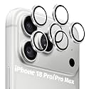 Orzero 9H Glass Camera Lens Protector for 18 Pro/18 Pro Max-Sliver, 6 Pack