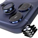 Orzero 9H Glass Camera Lens Protector for 17 Pro/17 Pro Max-Blue, 3 Set