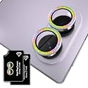Orzero 9H Glass Camera Lens Protector for Z Fold 8-Glitter Colorful, 2 Set