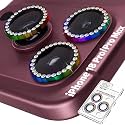 Orzero 9H Glass Camera Lens Protector for 18 Pro/18 Pro Max-Colorful, 1Set