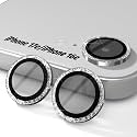 Orzero 9H Glass Camera Lens Protector for iPhone 17e/16e-Bling Silver,3Pack