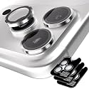 Orzero 9H Glass Camera Lens Protector for 17 Pro/17 Pro Max-Silver, 3 Set
