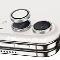 Orzero 9H Glass Camera Lens Protector for iPhone Duo-Bling Colorful, 2 Pack