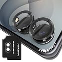 Orzero 9H Glass Camera Lens Protector for Z Flip 8/Flip 7-Black, 2 Set