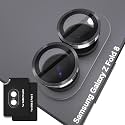 Orzero 9H Glass Camera Lens Protector for Galaxy Z Fold 8-Gray, 2 Set
