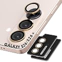 Orzero 9H Glass Camera Lens Protector for Galaxy S26/S26 Plus-Gold, 2 Set