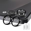 Orzero 9H Glass Camera Lens Protector for Z Flip 7/7 FE-Black, 2 Set