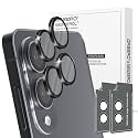Orzero 9H Glass Camera Lens Protector for Galaxy S25 Edge-Black, 2 Set