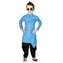 Boys39 Cotton Printed Krishna Style Kurta and