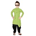Boys39 Cotton Printed Krishna Style Kurta and