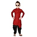 Boys39 Cotton Printed Krishna Style Kurta and