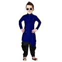 Boys39 Cotton Printed Krishna Style Kurta and
