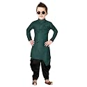 Boys39 Cotton Printed Krishna Style Kurta and