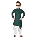 BOYS KURTA DHOTI SET IN CROSS ARROW PATTERN
