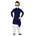 BOYS KURTA DHOTI SET IN CROSS ARROW PATTERN
