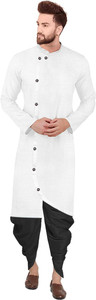 OS Jeans Men Cotton Blend Kurta Dhoti