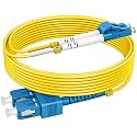 OS2 LC to LC Single Mode Fiber Patch Cables, 3ft/1m