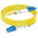 OS2 LC to LC Single Mode Fiber Patch Cables, 65ft/20m