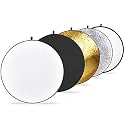 Osaka 32-inch / 80 cm 5 in 1 Photography Camera Reflector Collapsible Multi-Disc Light with Bag - Translucent, Silver, Gold, White and Black