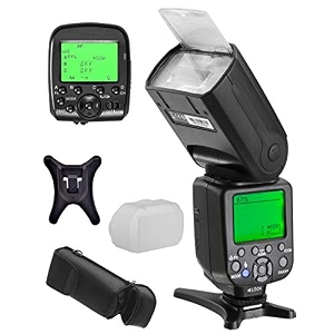 osaka ttl camera flash speedlite speedlight df960 mark iv with 24g g1 radio trigger for nikon dslr cameras 18000 hss e-ttl gn 72